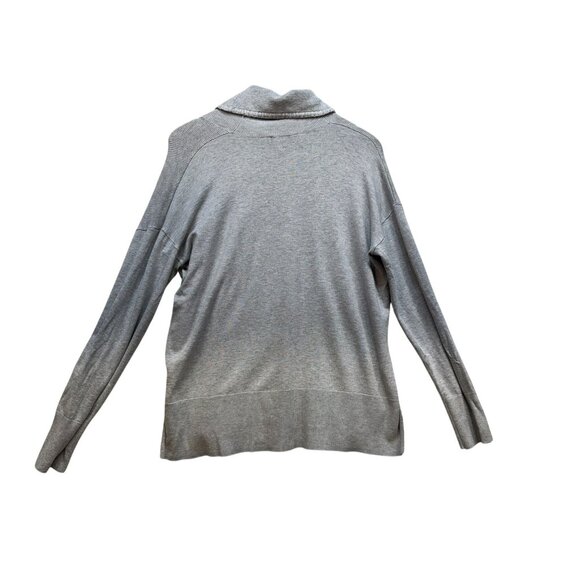 Ellen Tracy Womens Cowl Neck Long Sleeve Sweater Top Size L Grey Viscose Blend - Picture 9 of 12